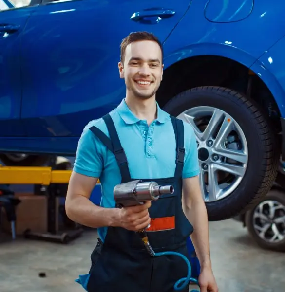 #-Auto Body Repair Royse City- Classic red vintage car with chrome grille and round headlights at a car show—show-quality classic car restoration near Royse City, TX.